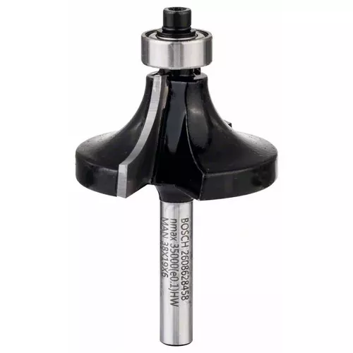 Zaoblovací fréza, 6 mm, R1 12,7 mm, D 38,1 mm, L 18,6 mm, G 60 mm  BOSCH 2608628458