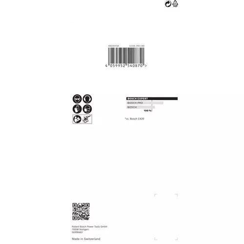 Brusné mřížky EXPERT M480 pro vibrační brusky 93 × 186 mm, P240, 10 ks BOSCH 2608900749