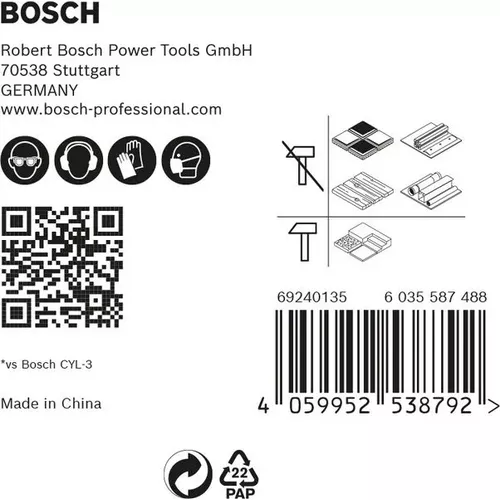 5dílná sada vrtáků EXPERT HEX-9 MultiConstruction 5,5/6/6/7/8 mm BOSCH 2608900586