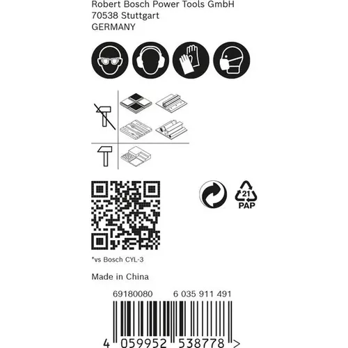3dílná sada vrtáků EXPERT HEX-9 MultiConstruction 5/6/8 mm BOSCH 2608900584