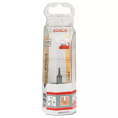 Drážkovací fréza Expert for Wood, masivní, plný karbid, 8 mm, D1 3 mm, L 9,5 mm, G 50,7 mm  BOSCH 2608629353