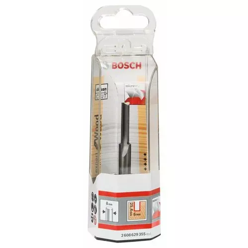 Drážkovací fréza Expert for Wood, masivní, plný karbid, 8 mm, D1 6 mm, L 25,4 mm, G 76 mm  BOSCH 2608629355