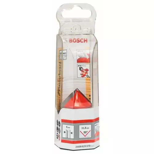 Drážkovací fréza tvaru V, Expert for Wood, 8 mm, D 31,8 mm, L 19 mm, G 51 mm, G 90°  BOSCH 2608629370