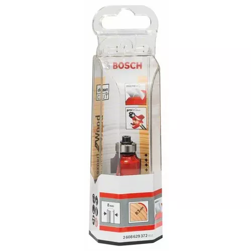 Zaoblovací fréza Expert for Wood, 8 mm, D 18,7 mm, R1 3 mm, L 12,7 mm, G 55 mm  BOSCH 2608629372