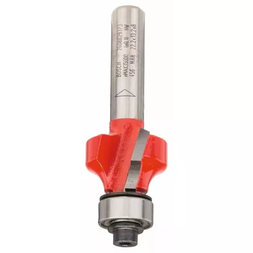 Zaoblovací fréza Expert for Wood, 8 mm, D 22,2 mm, R1 4,75 mm, L 13,2 mm, G 55 mm  BOSCH 2608629373