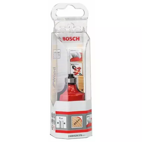 Zaoblovací fréza Expert for Wood, 8 mm, D 31,75 mm, R1 9,5 mm, L 18 mm, G 60 mm  BOSCH 2608629376