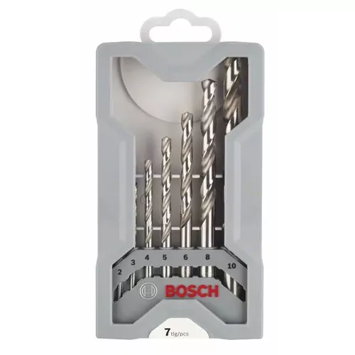 7dílná sada spirálových vrtáků do kovu HSS-G, Mini-X-Line, 135° 2–10 mm BOSCH 2608589295