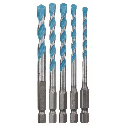 5dílná sada víceúčelových spirálových vrtáků HEX-9 MultiConstruction 4/5/6/6/8 mm  BOSCH 2608589530