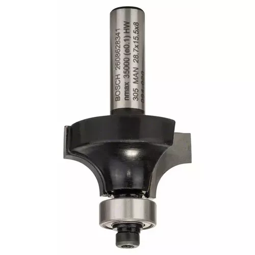 Zaoblovací fréza, 8 mm, R1 8 mm, L 15,2 mm, G 53 mm  BOSCH 2608628341
