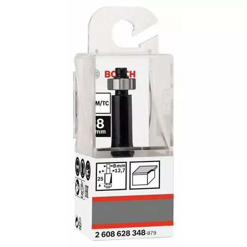 Zarovnávací fréza, 8 mm, D1 12,7 mm, L 25,4 mm, G 68 mm  BOSCH 2608628348