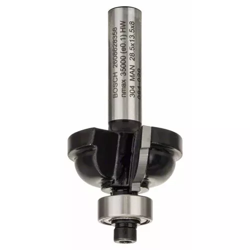 Fréza na tvorbu hran E, 8 mm, R1 6,3 mm, D 28,5 mm, L 13.2 mm, G 54 mm  BOSCH 2608628356