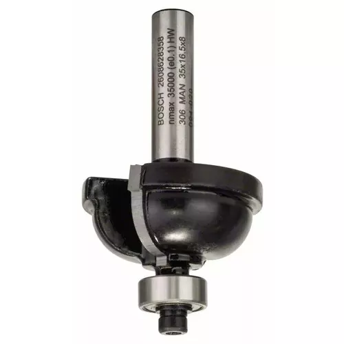 Fréza na tvorbu hran E, 8 mm, R1 9,5 mm, D 35 mm, L 16.2 mm, G 59 mm  BOSCH 2608628358