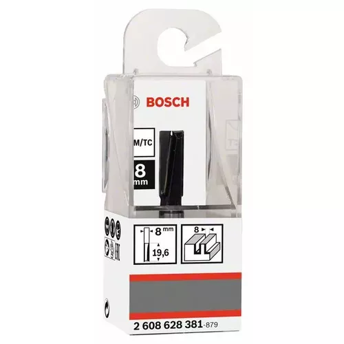 Drážkovací fréza, 8 mm, D1 8 mm, L 19,6 mm, G 51 mm  BOSCH 2608628381