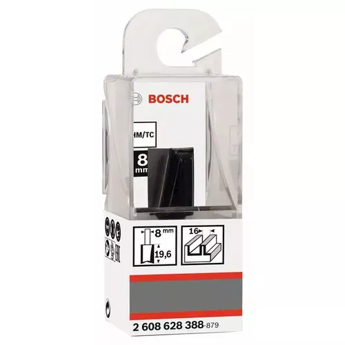 Drážkovací fréza, 8 mm, D1 16 mm, L 19,6 mm, G 51 mm  BOSCH 2608628388
