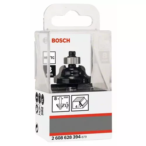 Fréza na tvorbu hran B, 8 mm, R1 4 mm, B 8 mm, L 12,4 mm, G 54 mm  BOSCH 2608628394