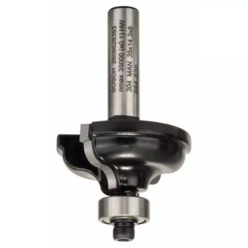 Fréza na tvorbu hran A, 8 mm, R1 4,8 mm, B 11 mm, L 14,3 mm, G 57 mm  BOSCH 2608628393