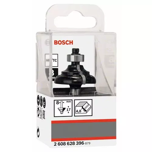 Fréza na tvorbu hran C, 8 mm, R1 4,8 mm, B 9,5 mm, L 14 mm, G 57 mm  BOSCH 2608628396