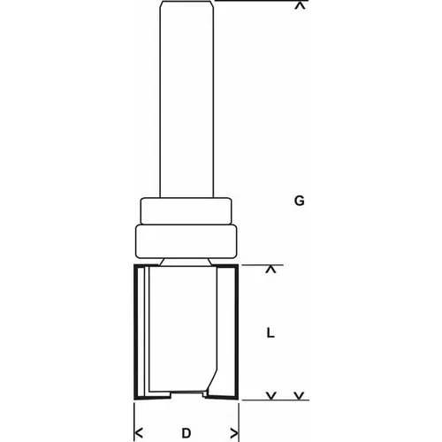 Zarovnávací fréza Expert for Wood Laminate, 8 mm, D1 16 mm, L 20 mm, G 60 mm  BOSCH 2608629385