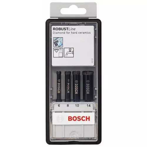 4dílná sada diamantových vrtáků pro vrtání za mokra Robust Line 6–14 mm BOSCH 2607019880