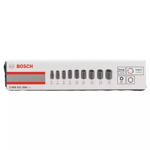 9dílná sada nástavců 6–14 mm BOSCH 2608551096