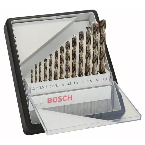 13dílná sada spirálových vrtáků do kovu Robust Line HSS-Co 1,5–6,5 mm BOSCH 2607019926