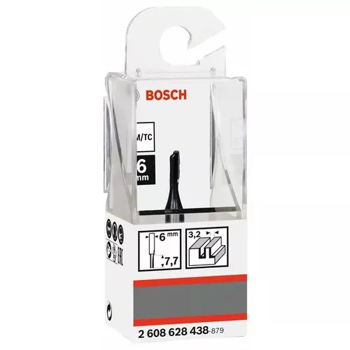 Drážkovací fréza, 6 mm, D1 3,2 mm, L 7,7 mm, G 51 mm  BOSCH 2608628438