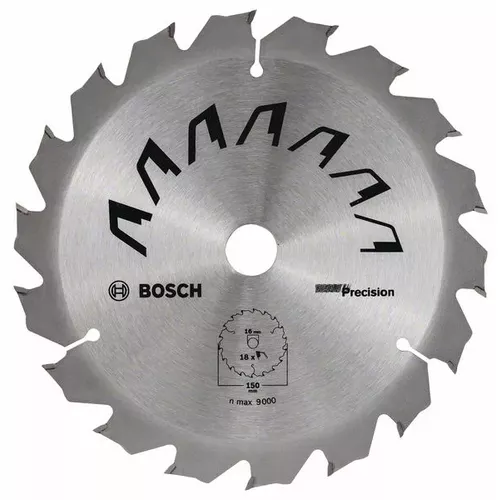 Pilový kotouč PRECISION D = 150 mm; otvor = 16 mm; počet zubů = 18 BOSCH 2609256D62