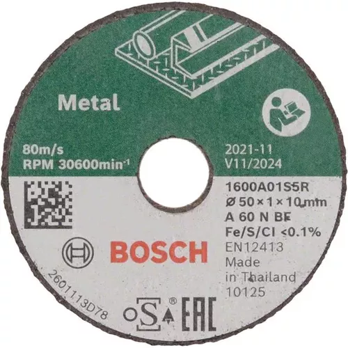 Rovné řezací kotouče Expert for Inox, 50 mm, 3 ks  BOSCH 1600A01S5Y