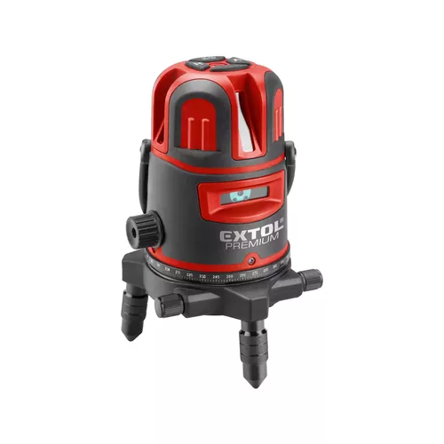 Laser zelený liniový, křížový samonivelační EXTOL PREMIUM 8823312