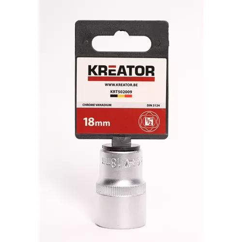 1/2" Nástrčná hlavice (ořech) 18mm Kreator KRT502009