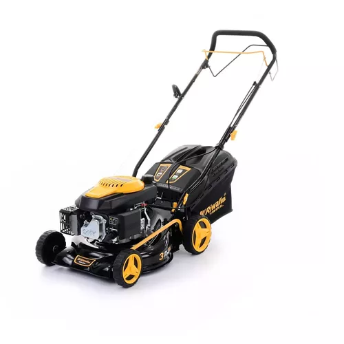 Riwall PRO RPM 4235 multifunkční travní sekačka 3 v 1 s benzinovým motorem a pojezdem