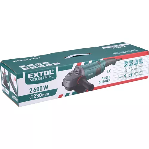 Pošk. obal bruska úhlová, otočná rukojeť, 230mm, 2600w EXTOL INDUSTRIAL 8792060-R