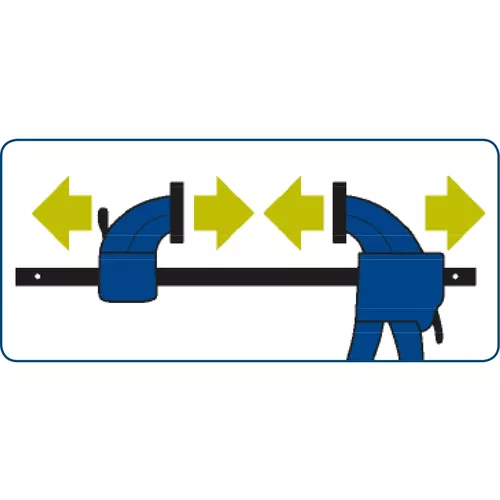 Pošk. obal svěrka rychloupínací, 300mm, 165-450mm EXTOL CRAFT 715523-R