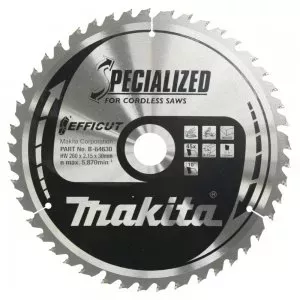 Makita B-64630 kotouč pilový dřevo Efficut 260x2.15x30mm 45Z = old B-64624=newE-27763