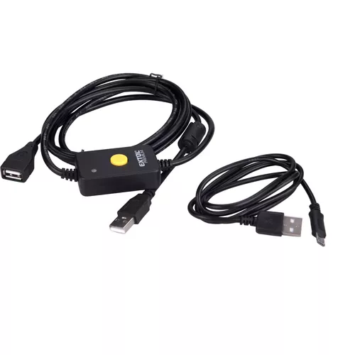 Kabel pro přenos dat k posuvkám 8825221, 8825224, usb-a(male) - usb micro(male), délka 2,8m EXTOL PREMIUM 8825221A