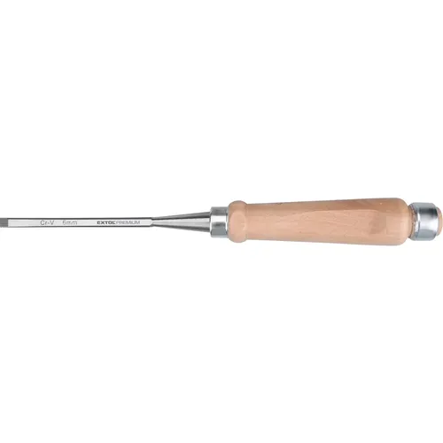 Dláto s bukovou rukojetí, 6mm, délka 275mm, crv EXTOL PREMIUM 8812306