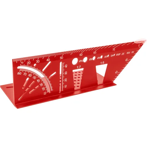 Úhelník truhlářský 3d víceúčelový, 215x72x63mm FORTUM 4784104