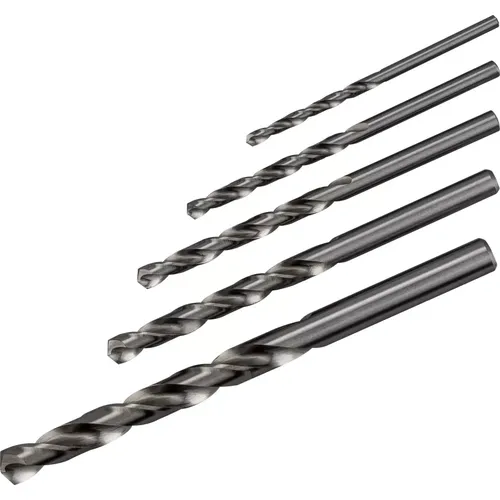 Vybrušované vrtáky pro běžné každodenní vrtání do oceli 5-SET HSS-G MSP NAREX