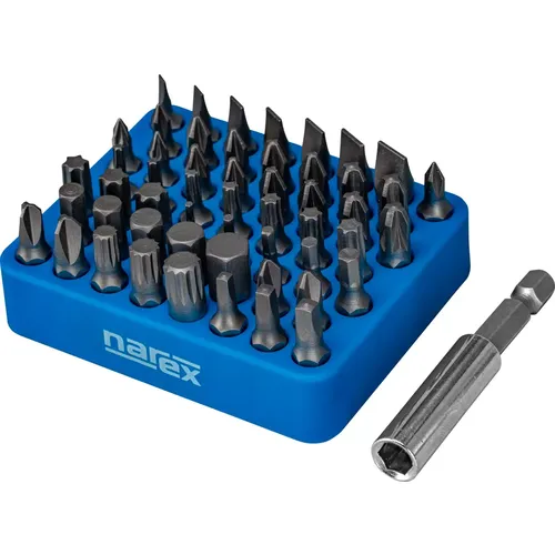 54dílná sada bitů s magnetickým organizérem 54-Bit Box M NAREX