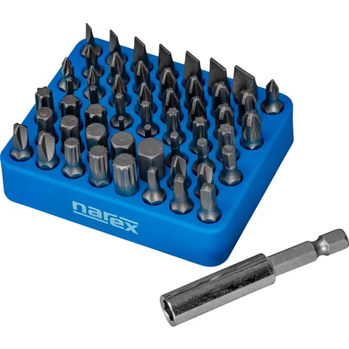 54dílná sada bitů s magnetickým organizérem 54-Bit Box M NAREX