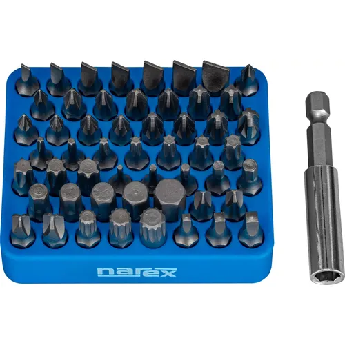 54dílná sada bitů s magnetickým organizérem 54-Bit Box M NAREX