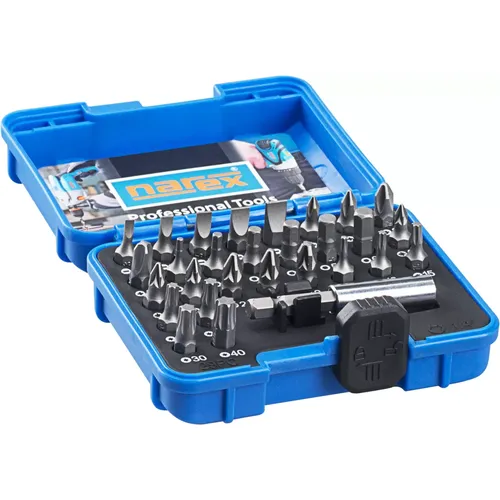 29dílná sada šroubovacích bitů Industrial-CrV 29-Bit Box NAREX