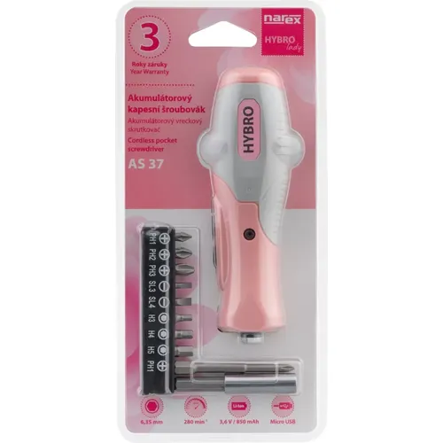 Akumulátorový hybridní šroubovák AS 37 NAREX