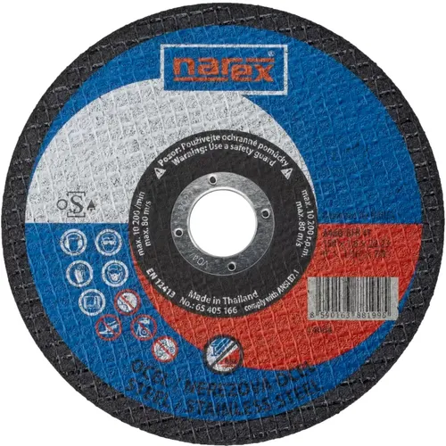 Řezný kotouč 2v1 pro řezání běžné a ušlechtilé oceli SET RK ø 150×1.6×22.2 A 46Q-BFB 41 NAREX