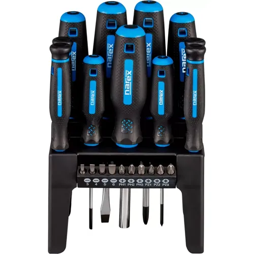 21dílná sada CrV ručních šroubováků, mikro-šroubováků a šroubovacích bitů 21-TOOL BOX NAREX