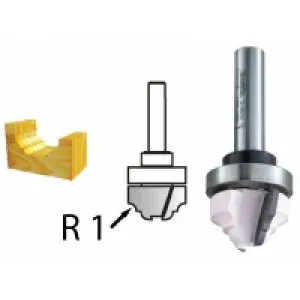 Makita D-48262 Profilová fréza s ložiskem stopka 8 mm,22x13x54 mm STOP