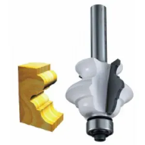 Makita D-48860 Profilová fréza s ložiskem stopka 8 mm,34,9x26x69,4 mm STOP