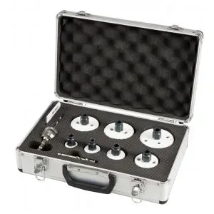 Makita E-12304 sada děrovek BiM Ezychange 2, 7 ks v hliníkovém kufru