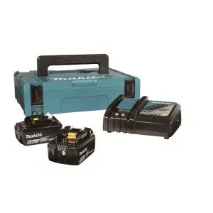 Makita 198116-4 sada Li-ion LXT 18V 2xBL1860B+DC18RC+Makpac