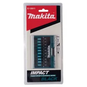 Makita E-12011 sada torzních bitů 1/4" IMPACT BLACK 10 ks v plastovém držáku
